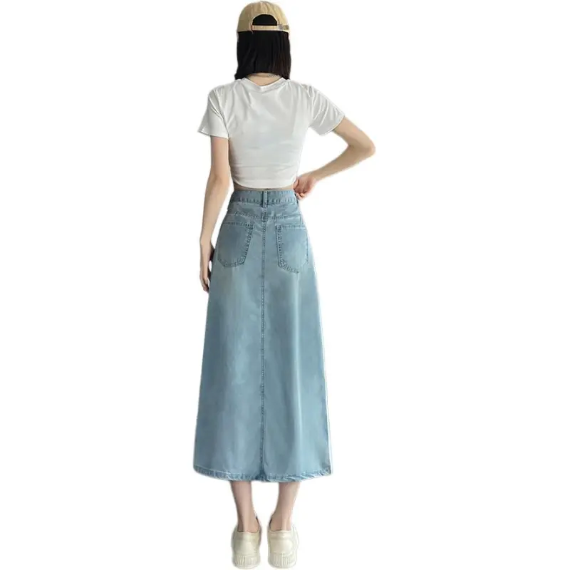 GOSO Denim Long Skirts Women's-6