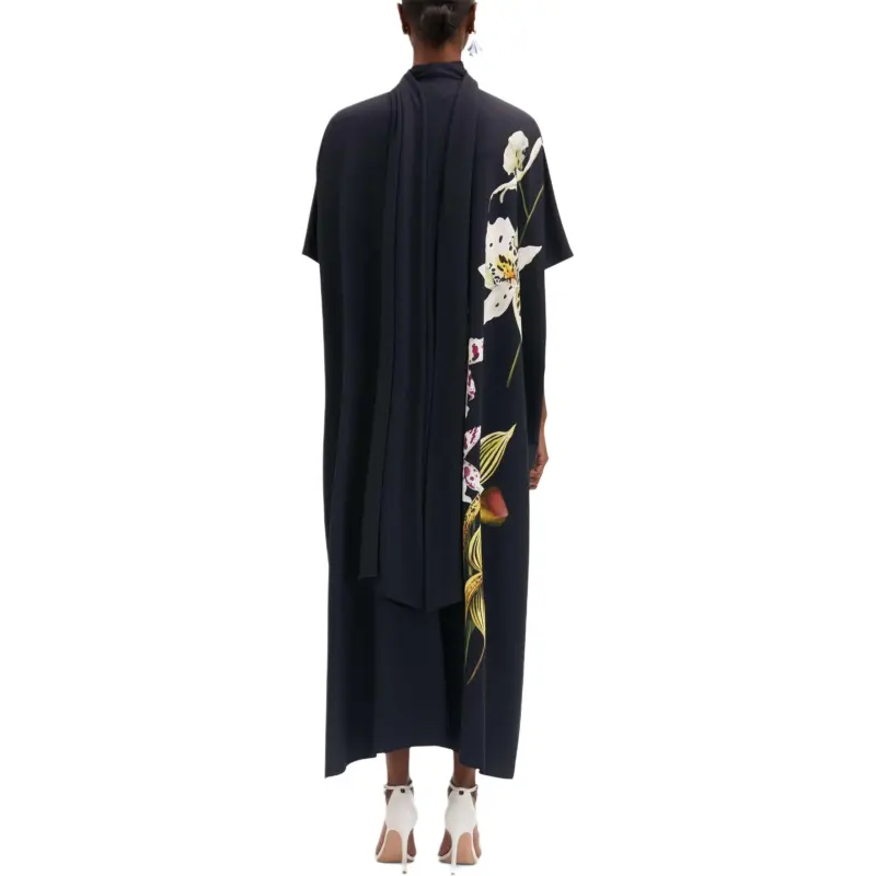 Oscar De La Renta Orchid Jersey Kaftan-2