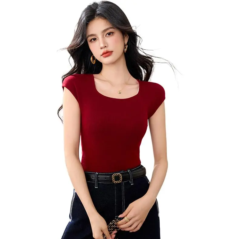 La Chapelle Knitwear Women's Red-1