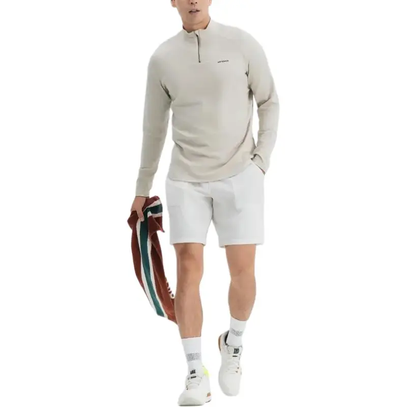DECATHLON ARTENGO T Shirt Men's Light White Lime Gray-3
