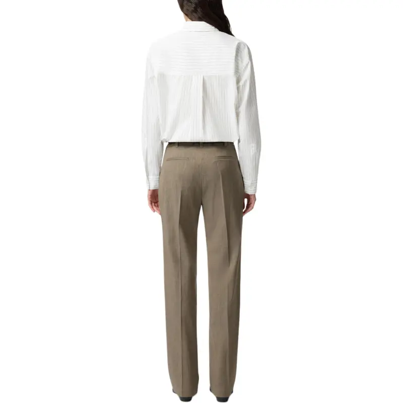 PINKO Oversized Striped Poplin Shirt-3