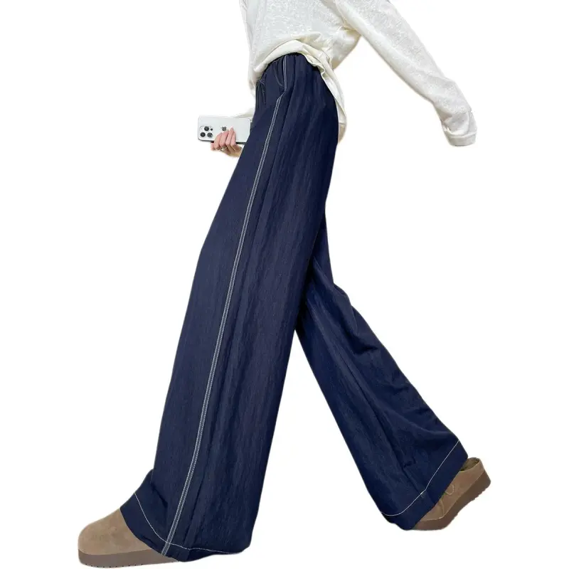 Weixi Casual Pants Women's Dark Blue-2