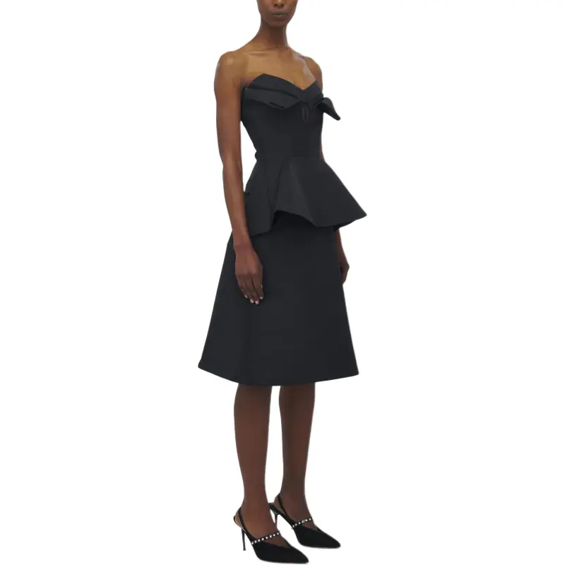 Alexander McQueen Strapless Top Women's Black-4