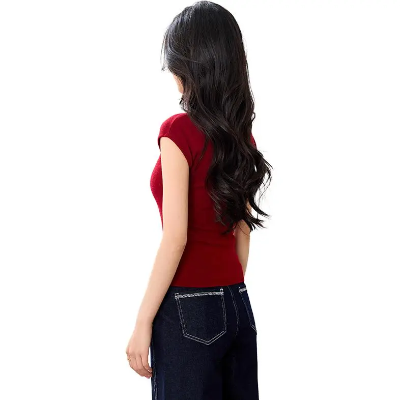 La Chapelle Knitwear Women's Red-3