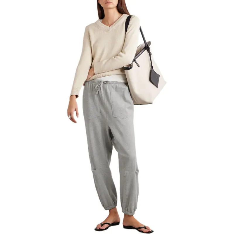 NILI LOTAN Knitted Sweatpants Women's Gray-1
