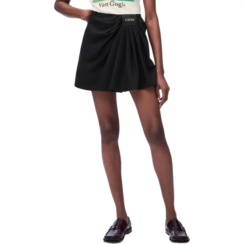LOEWE SS25 Casual Short Skirts Women's Black-2