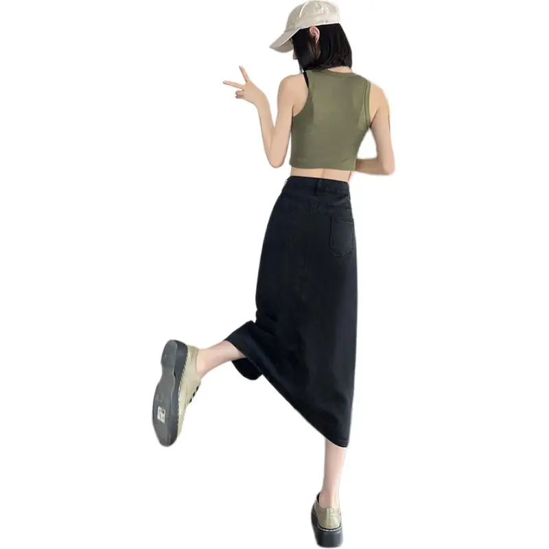 GOSO Denim Long Skirts Women's-1