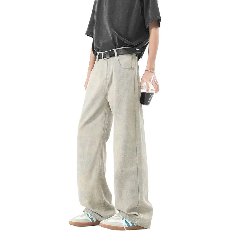 TINA GIA Jeans Men's Khaki Gray-2