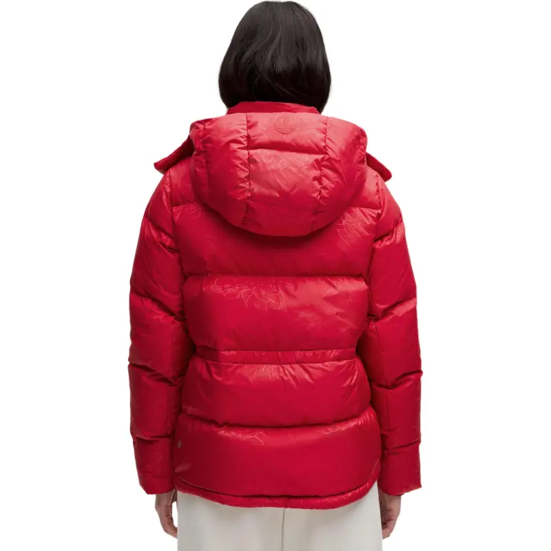 Lululemon Wunder Puff Series Down Jacket Women's Snake Year Relief Red-1