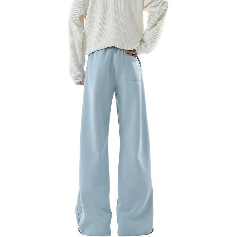 TESTUNG Casual Pants Unisex White Heather Gray-7