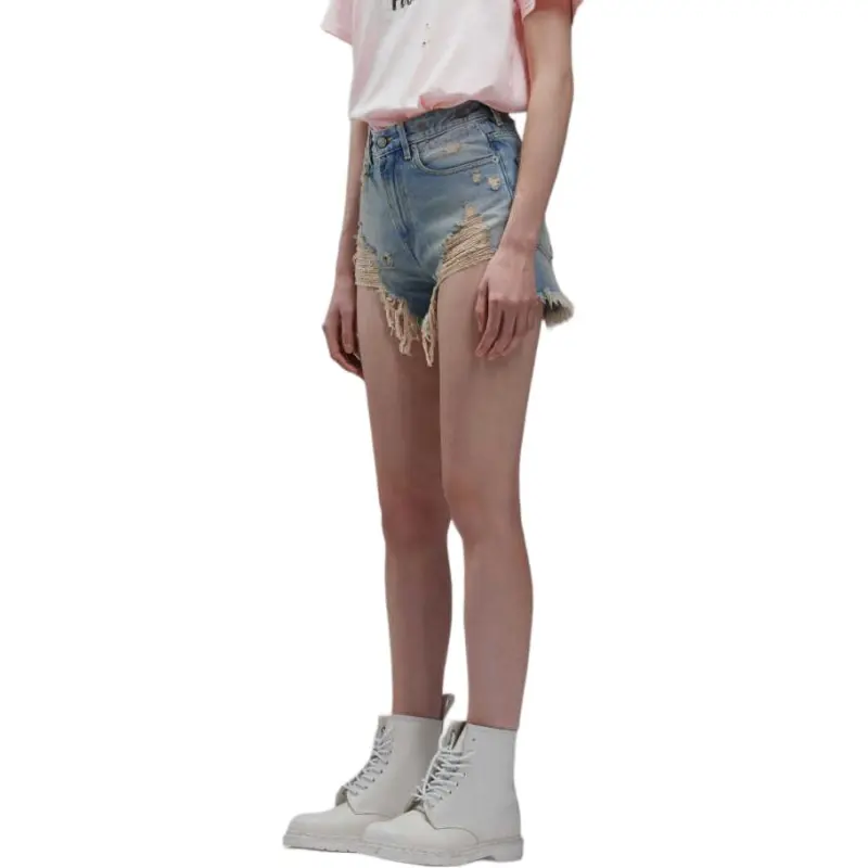 R13 SS23 Denim Shorts Women's Blue-2