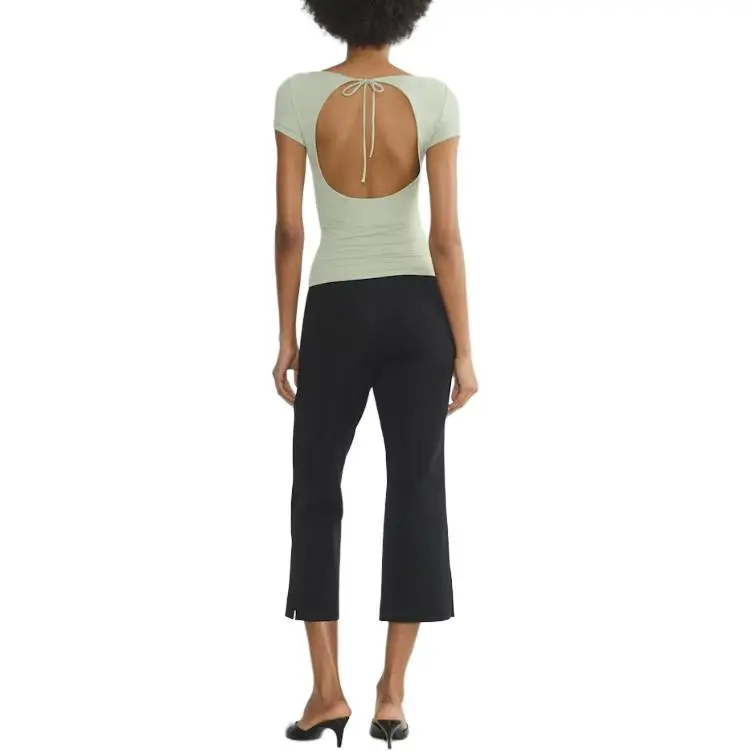 ARITZIA T Shirts Women's Silver Sage Green-3
