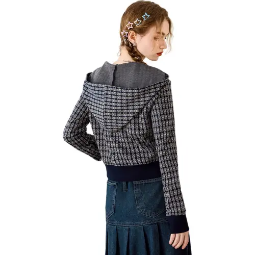FAWENXIANGZI Knitwear Women's Dark Blue