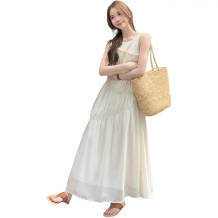 Flowers In Water Sleeveless Dress Women's-4