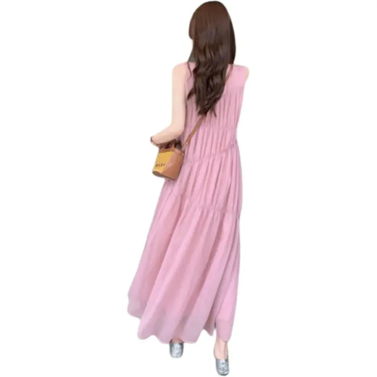 Flowers In Water Sleeveless Dress Women's-1