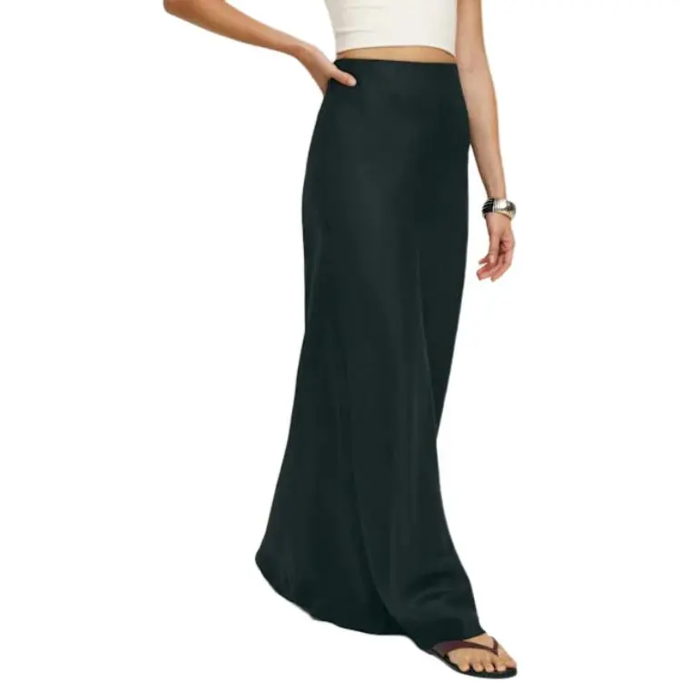 REFORMATION Bella Linen Skirt Casual Long Skirt Women's-2