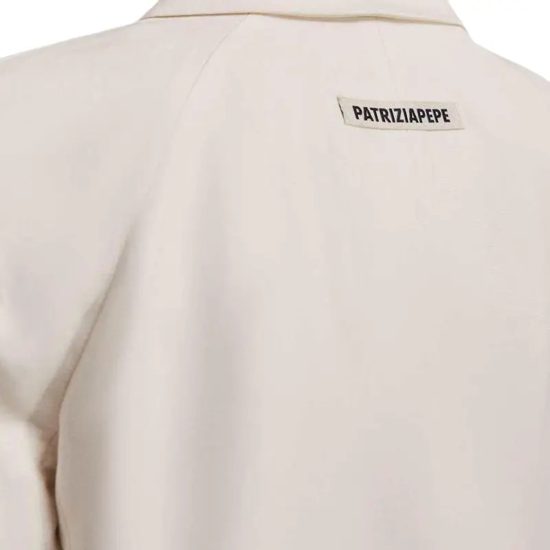 Patrizia Pepe Logo plaque Detailed Blazer-4