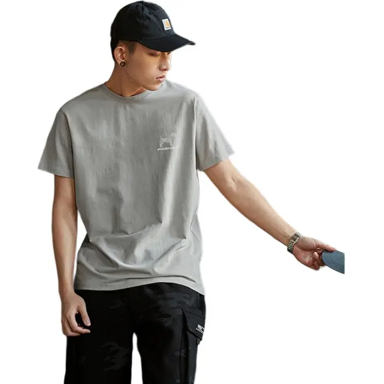 Tonlion T Shirts Men Space Gray-2