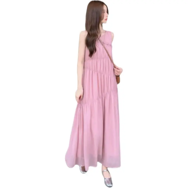 Flowers In Water Sleeveless Dress Women's-2