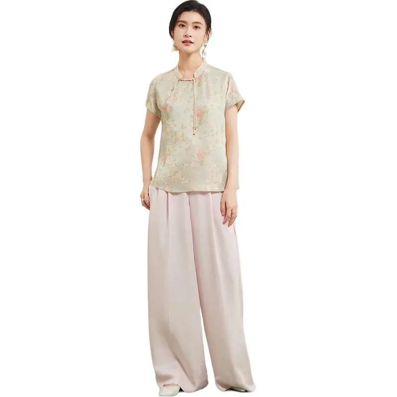 JINJU T Shirts Women's Green-2