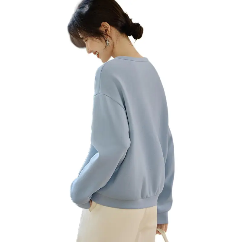 XWI Sweatshirt Women's Light Gray Blue-1