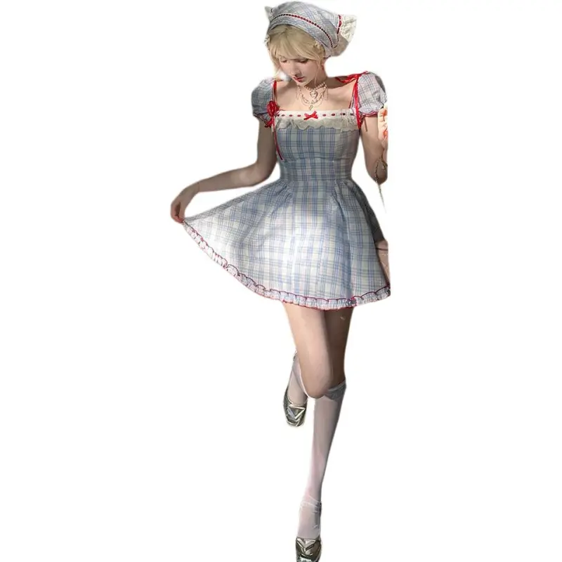Mu Xiao Xin Short Sleeved Dress Women's-2