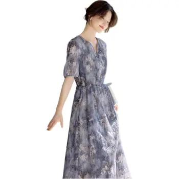 XWI Short Sleeved Dress Women's Misty Wild Purple