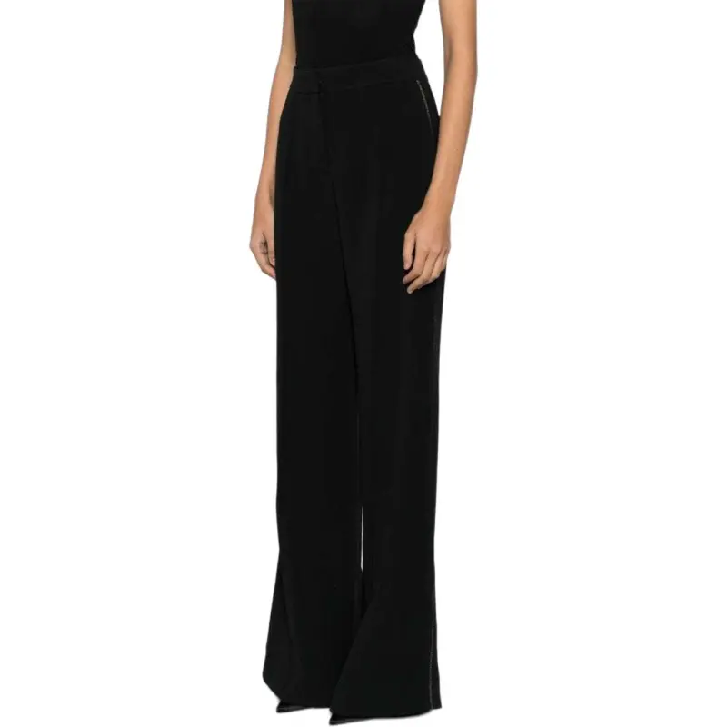 ELIE SAAB Topstitch Crepe Trousers-2