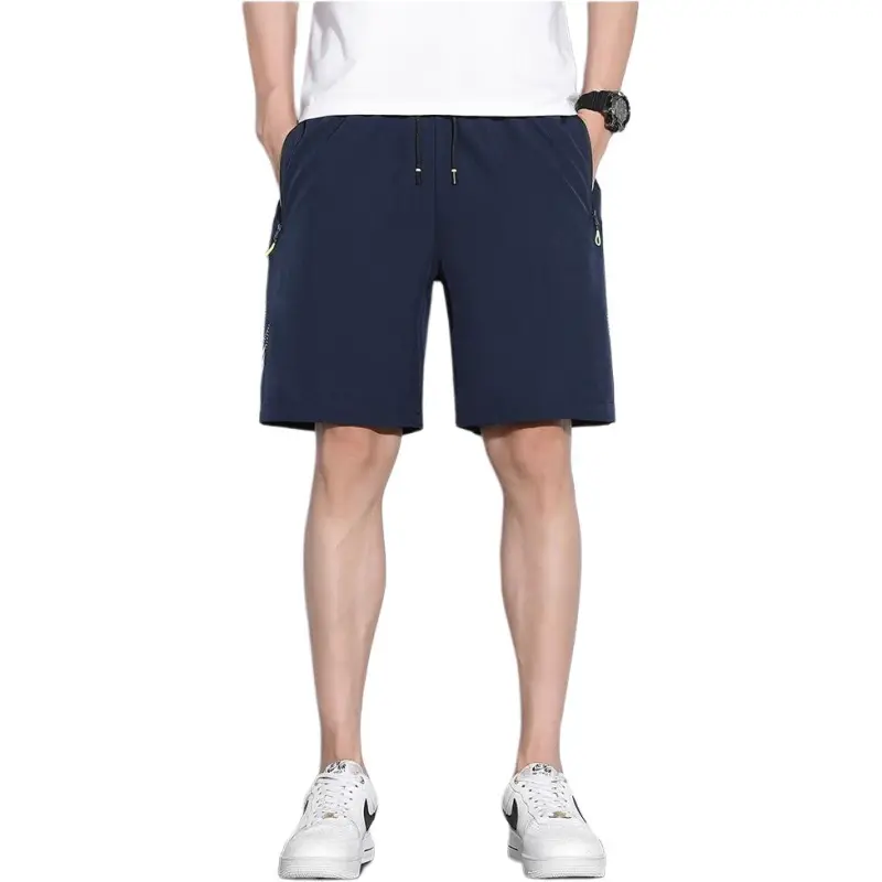 KVIV Casual Shorts Men Navy Blue -3