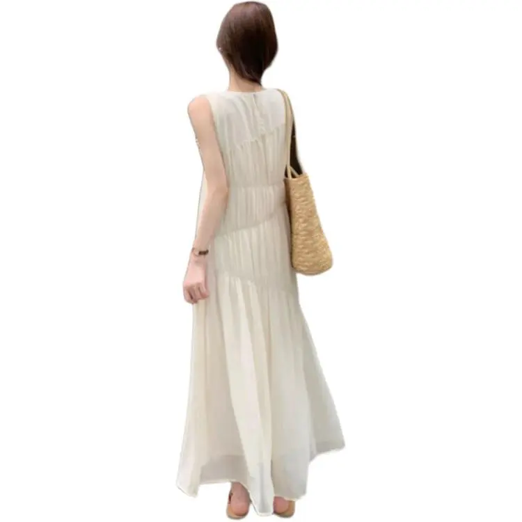 Flowers In Water Sleeveless Dress Women's-5