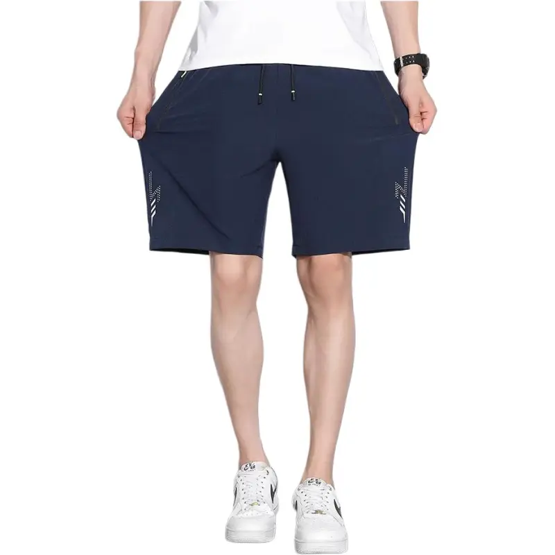 KVIV Casual Shorts Men Navy Blue -1