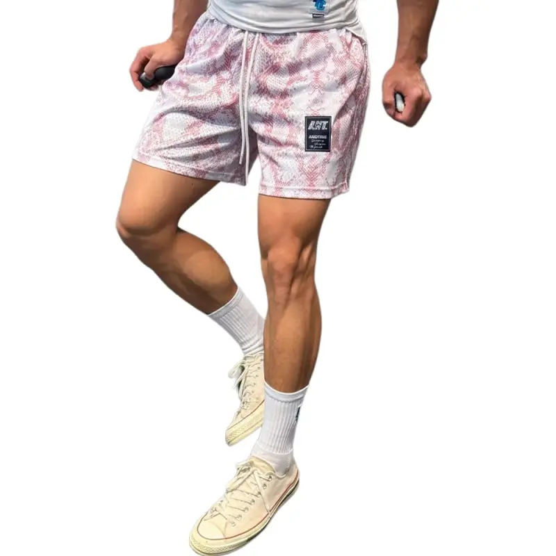 DAFK Casual Shorts Men Pink -1