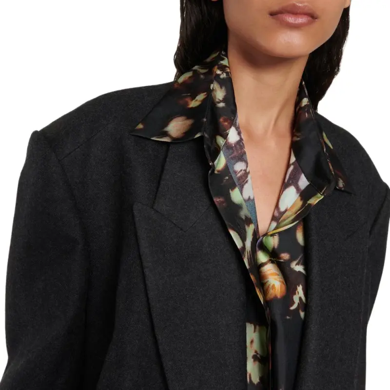 SAINT LAURENT Double Breasted Oversized Jacket-4