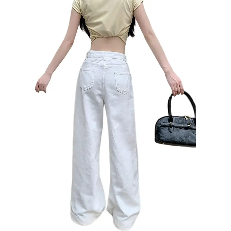 Flowers in water Jeans Women's Image Color-1