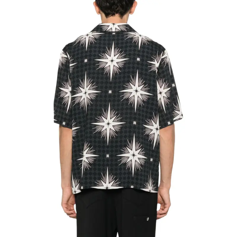 AMIRI Monogram Print Buttoned Shirt-2