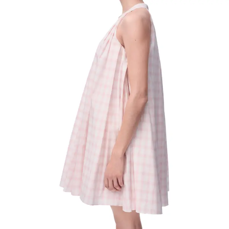 LOEWE Checked Midi Dress-3