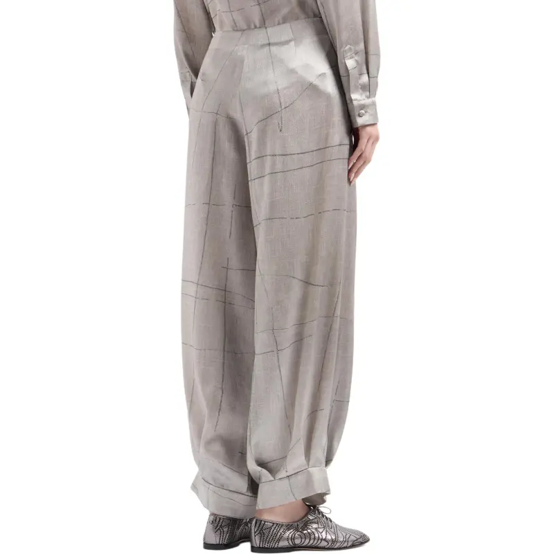 GIORGIO ARMANI Printed Silk Trousers-2