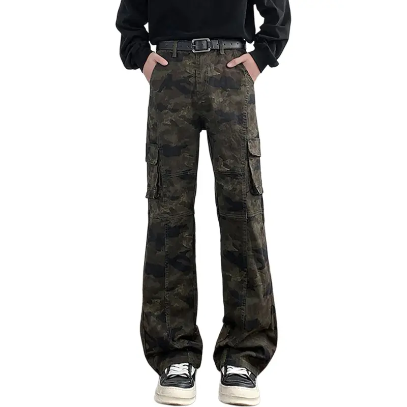 NOME Casual Pants Unisex Jungle Camouflage-3