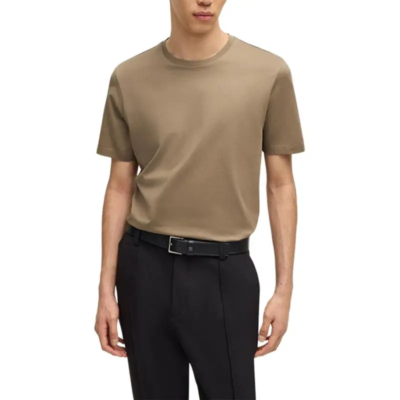 HUGO BOSS T Shirts Men Brown-2