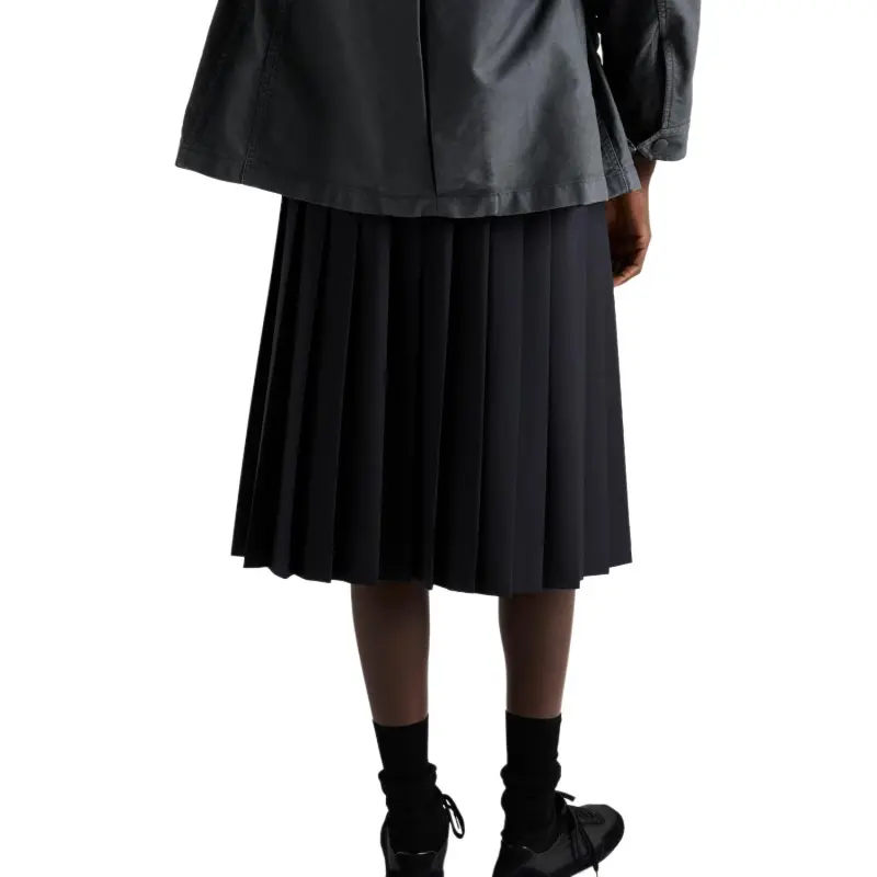 PRADA Pleated Midi Skirt-3