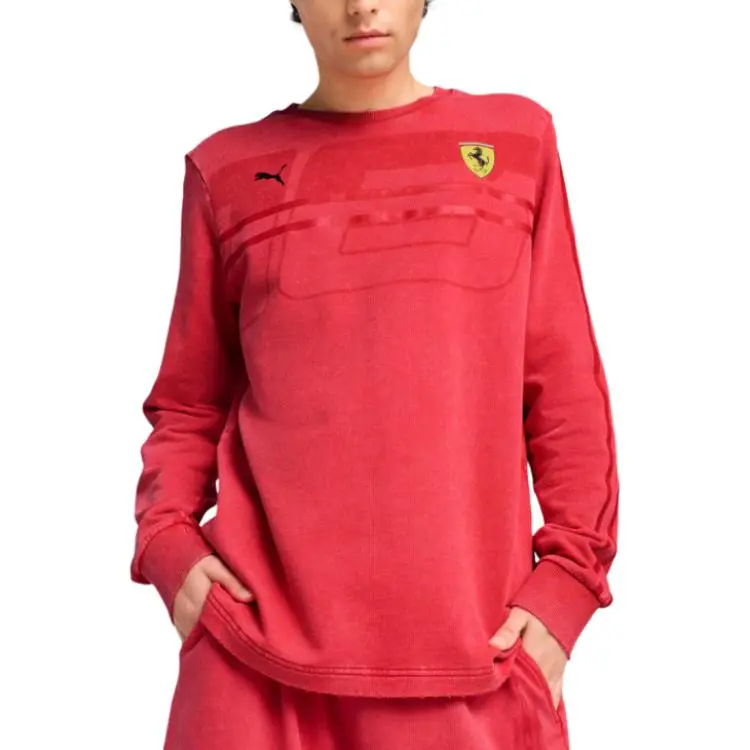 PUMA Scuderia Ferrari Desert Sun Men's Long Sleeve Shirt-2