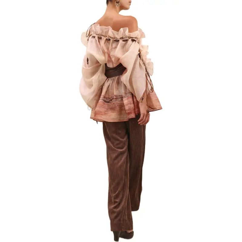 Zimmermann SS25 Long-Sleeved Dresses Women's Rusty Seaside-2