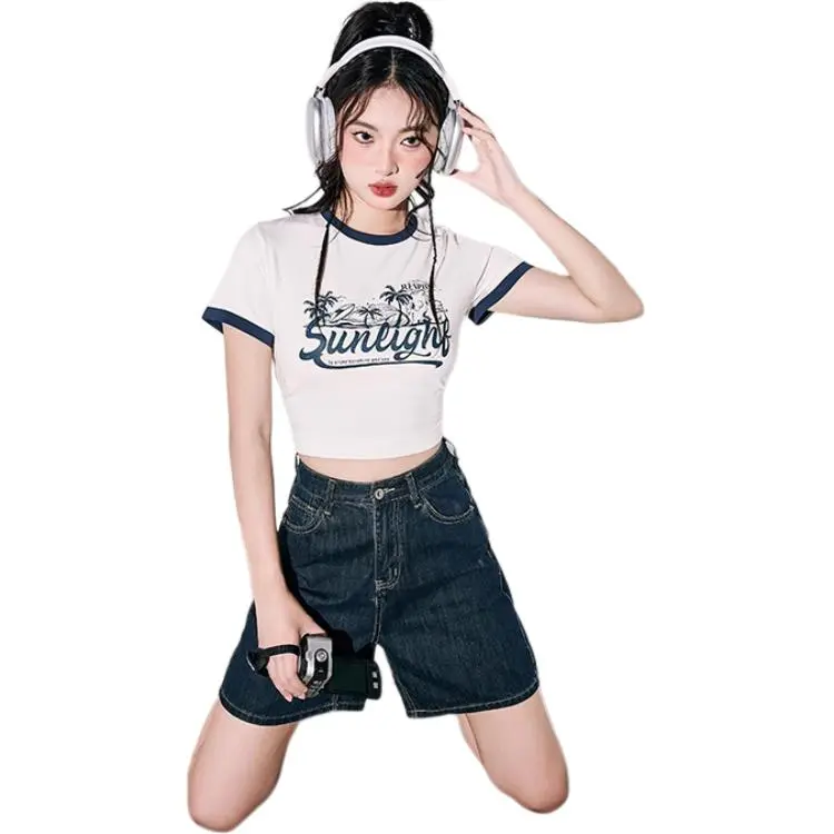Tonlion T Shirts Women's White-2