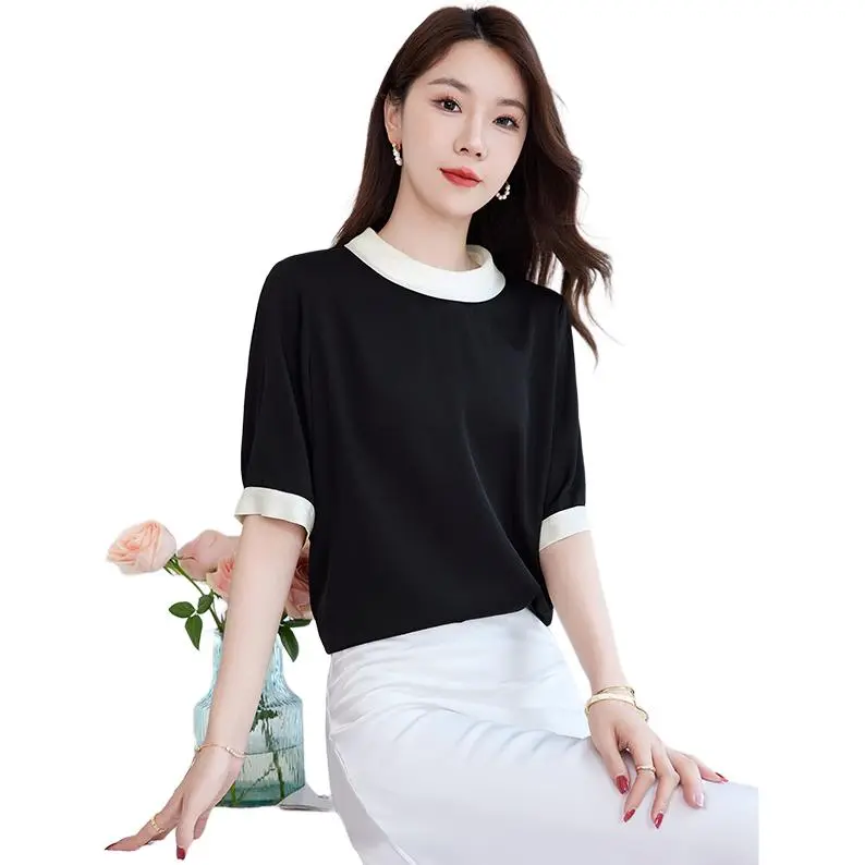Yi Mengyuan T Shirts Women's Black-3