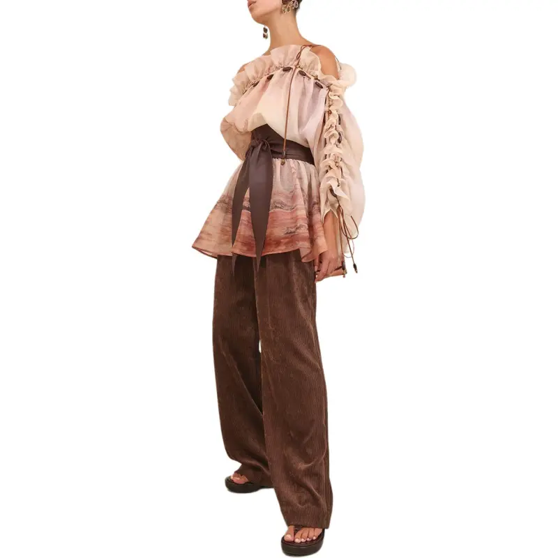 Zimmermann SS25 Long-Sleeved Dresses Women's Rusty Seaside-5