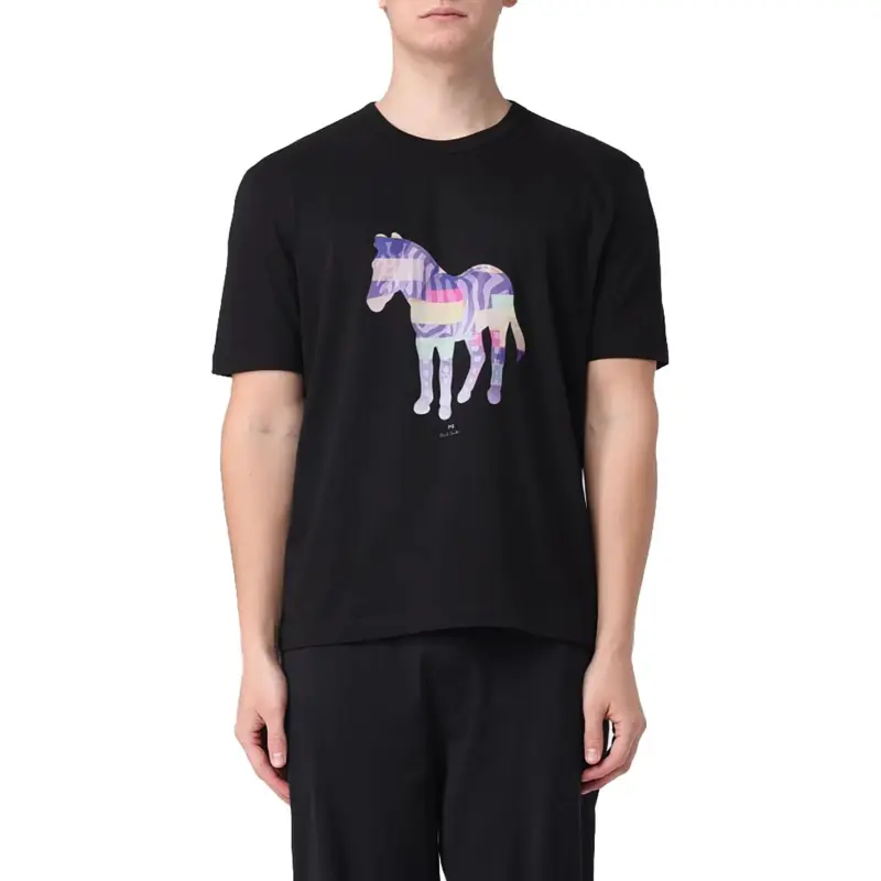 Paul Smith Zebra Print Crewneck T Shirt-1