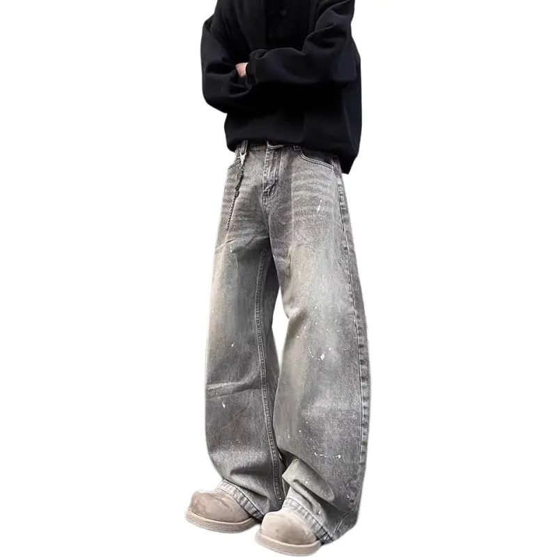DUATOGE Jeans Men Smoke Gray -1