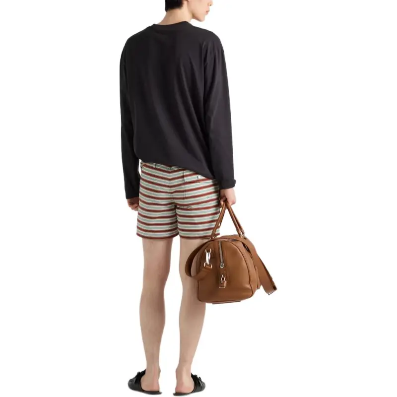 PRADA SS25 Swimming Shorts Men's Cocoa Brown-2