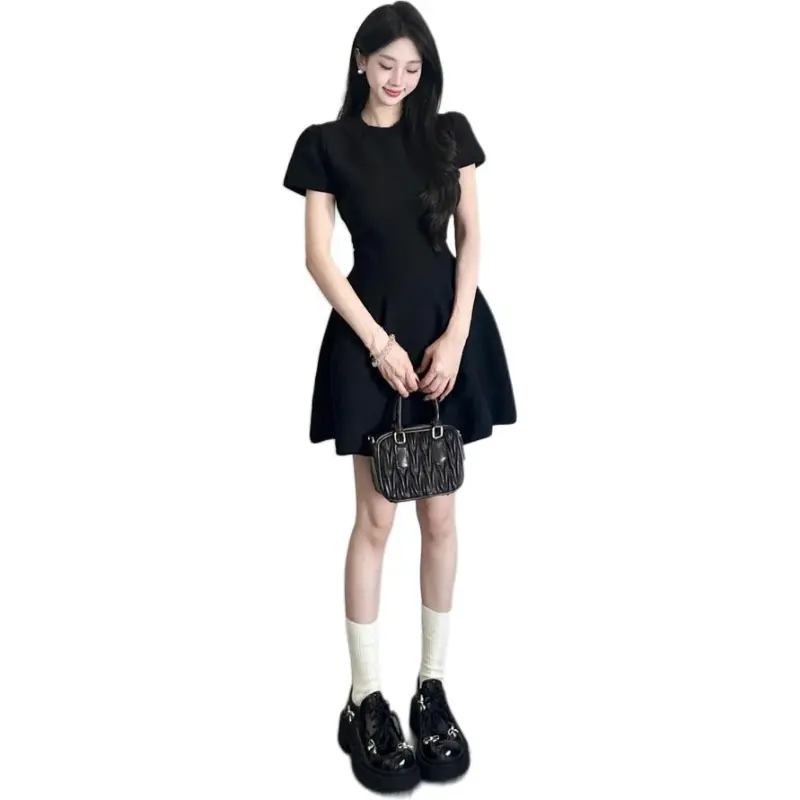 XIANSINIAO Short Sleeved Dress Women's-1
