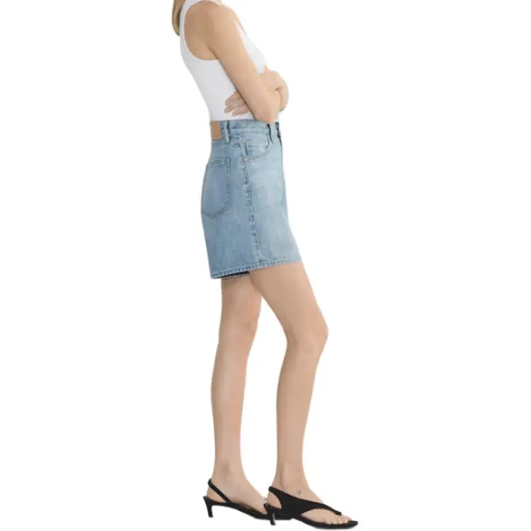 ARITZIA SS25 Denim Forum The '90s Vintage Hi rise Baggy Denim Short Denim Shorts Women's-3